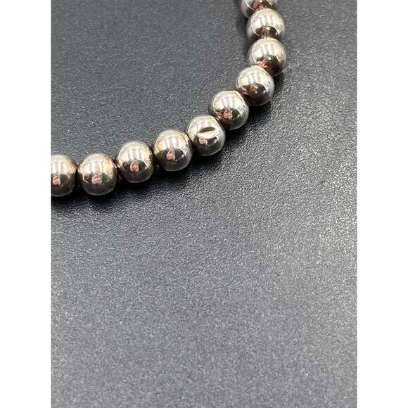 KARIZMA SPA KA 1722 Italy Sterling Silver 925 Beaded 5mm Ball Bracelet 7.5” - Picture 8 of 8